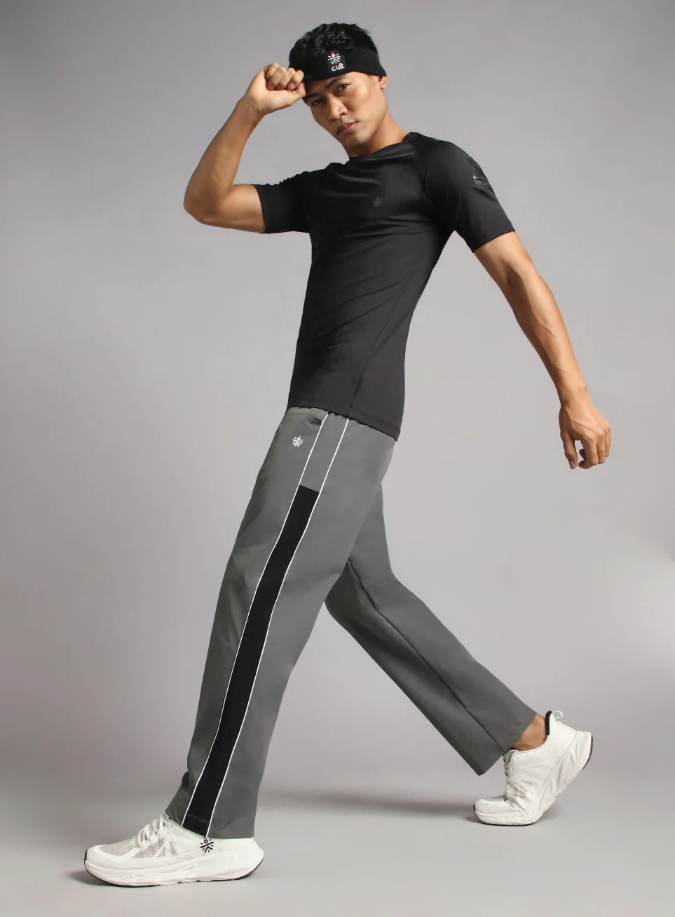 Men's Grey Active Day Out Trackpants - Image 2
