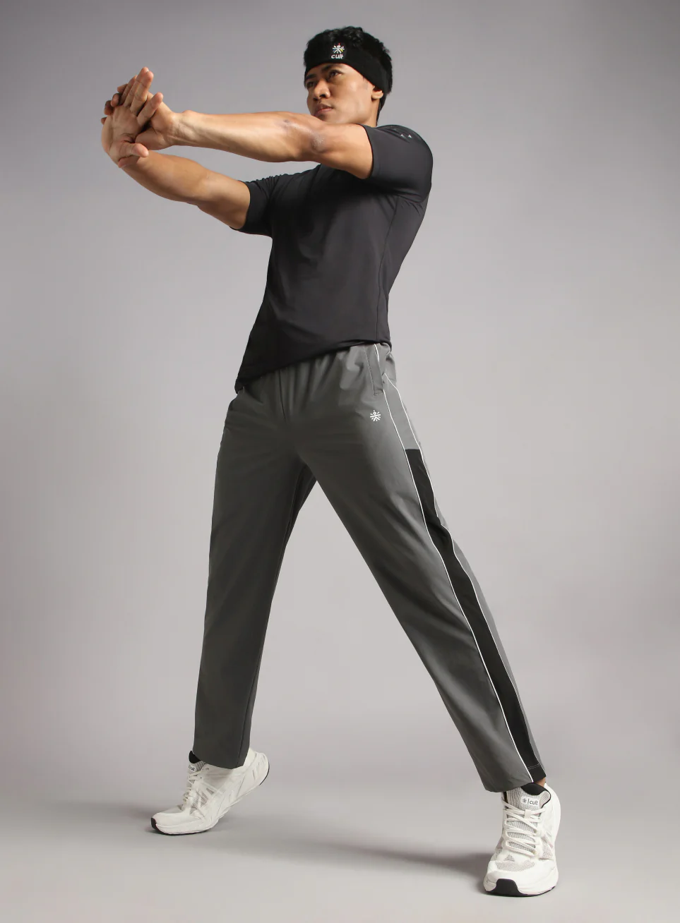 Men's Grey Active Day Out Trackpants - Image 3