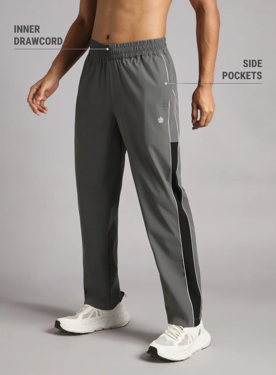 Men's Grey Active Day Out Trackpants - Image 5