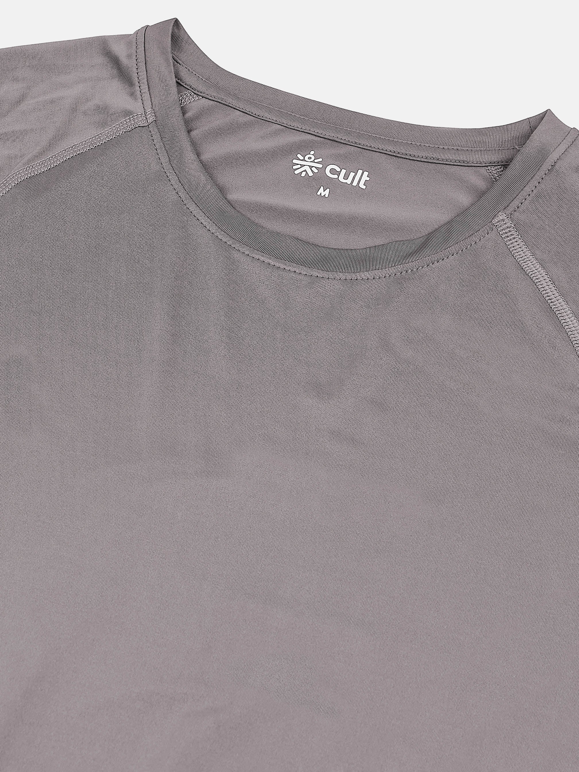 Men's Grey Base Layer Run Full Sleeve Slim Fit T-shirt - Image 9