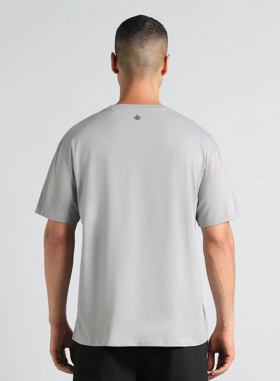 Men's Grey Basketball Imprint Relaxed Fit T-shirt - Image 6