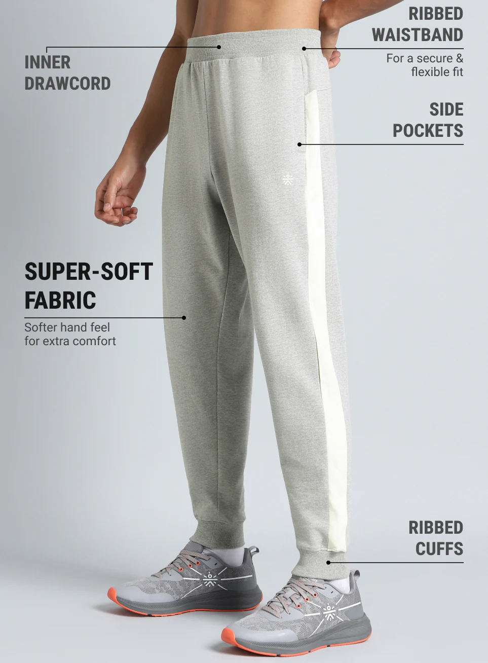 Men's Grey Beyond Play Joggers - Image 5