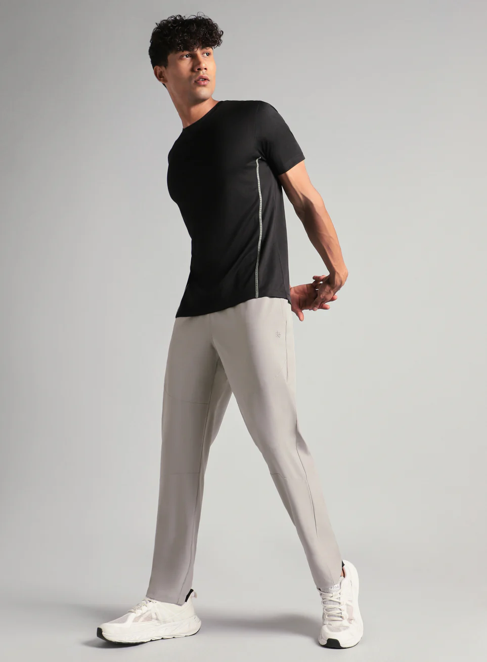 Men's Grey Core Sculpt Trackpants - Image 2