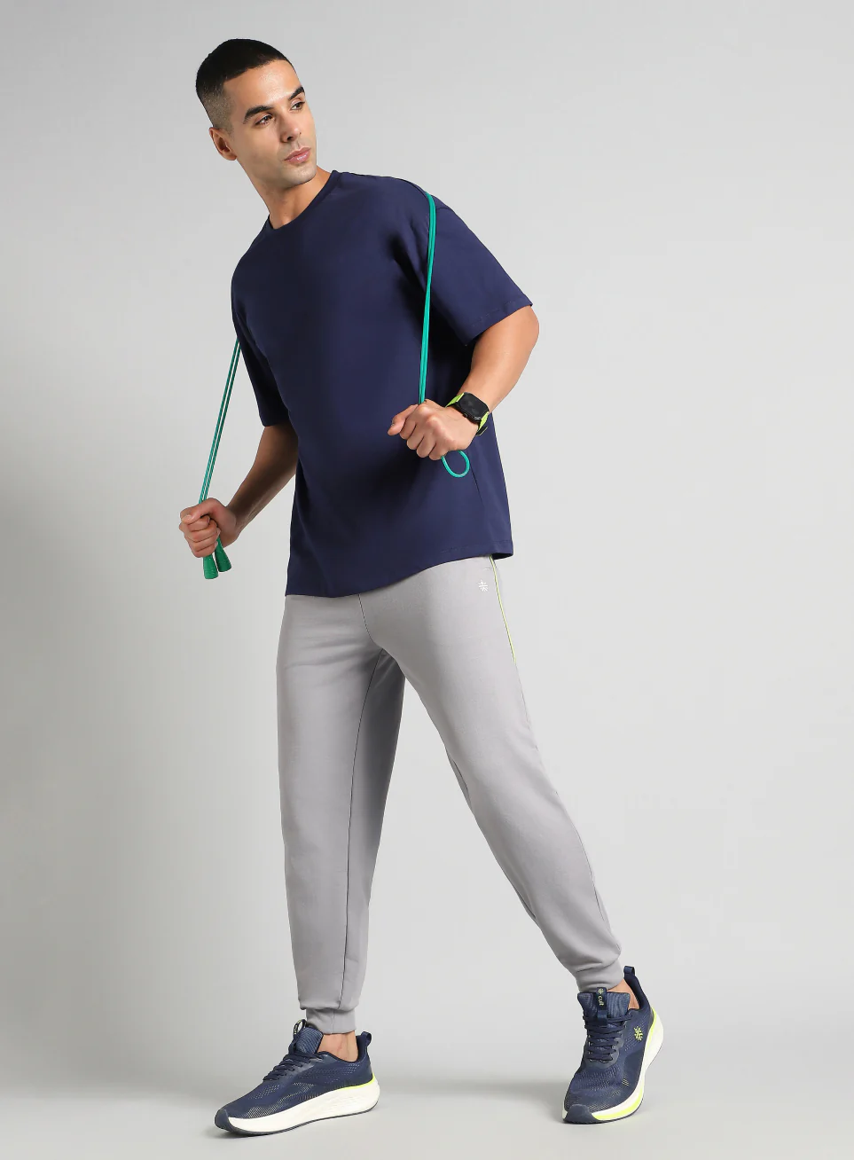 Men's Grey Edge Line Training Joggers - Image 3