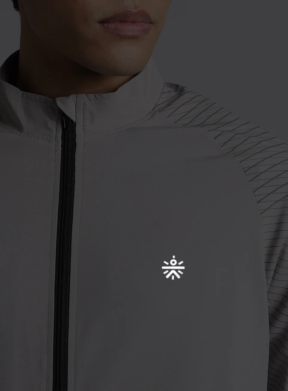 Men's Grey Energy Map Printed Lightweight Jacket - Image 10