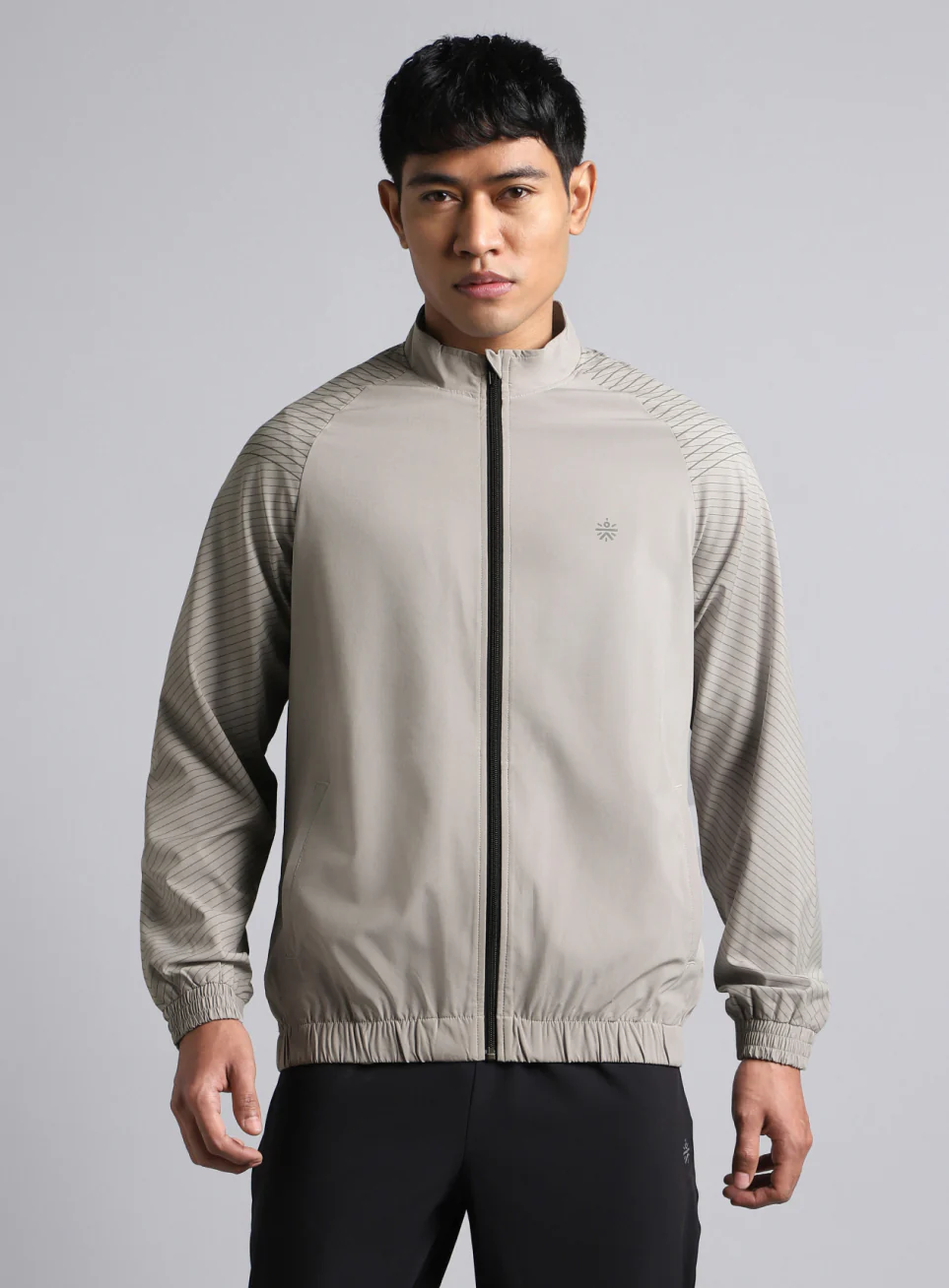 Men's Grey Energy Map Printed Lightweight Jacket - Image 4