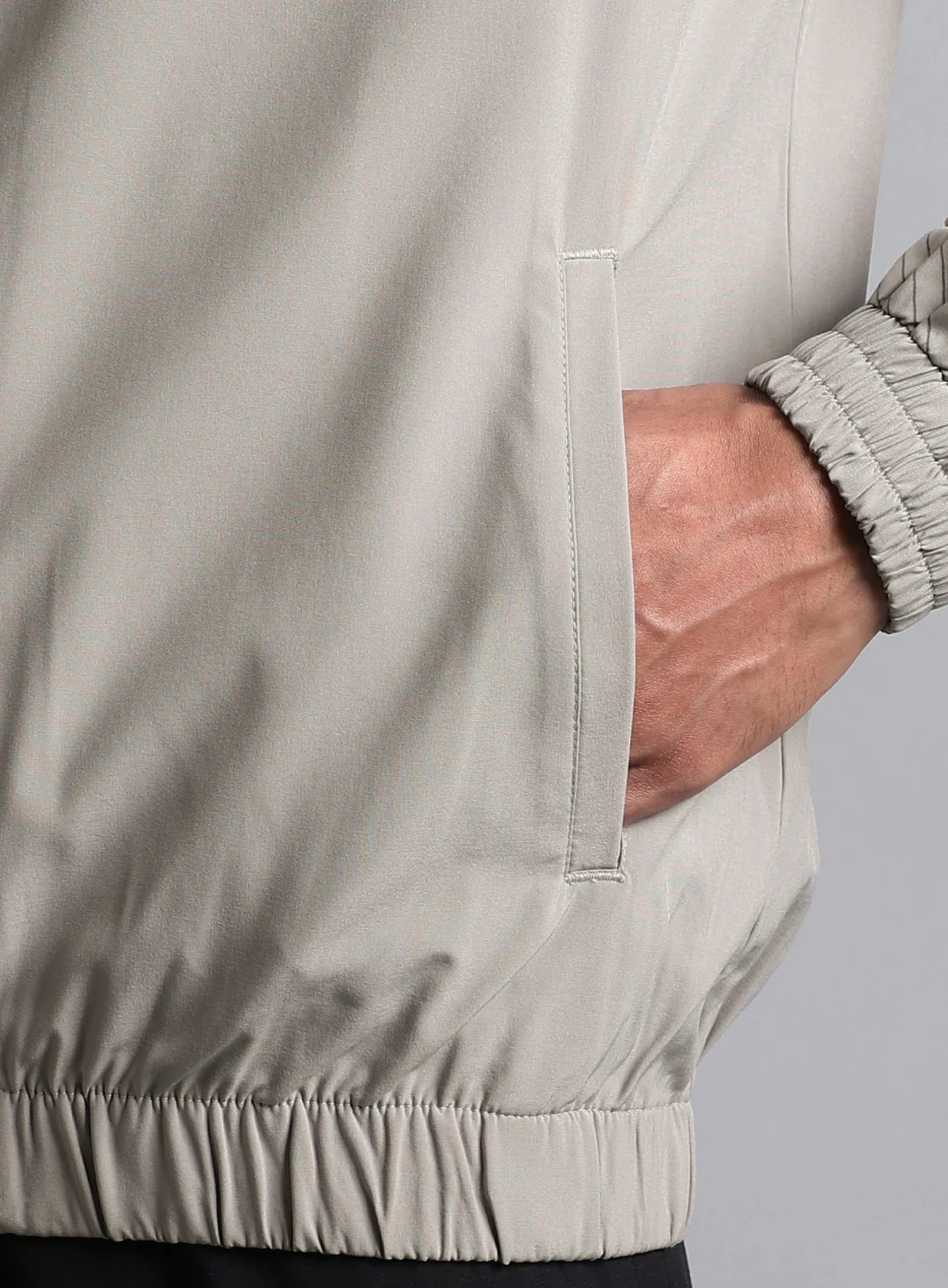 Men's Grey Energy Map Printed Lightweight Jacket - Image 7