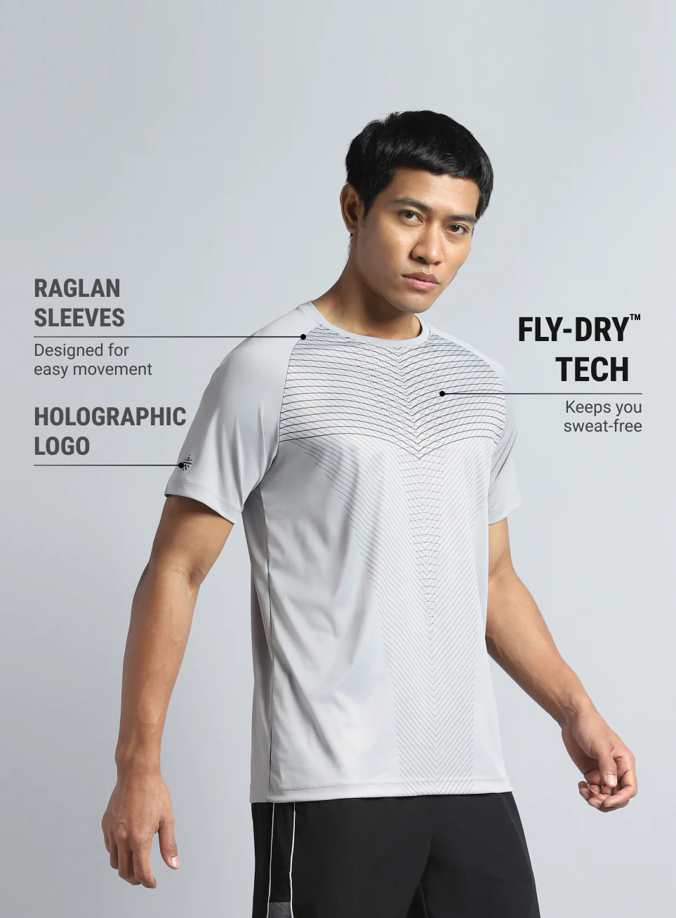 Men's Grey Energy Map Printed T-shirt - Image 5