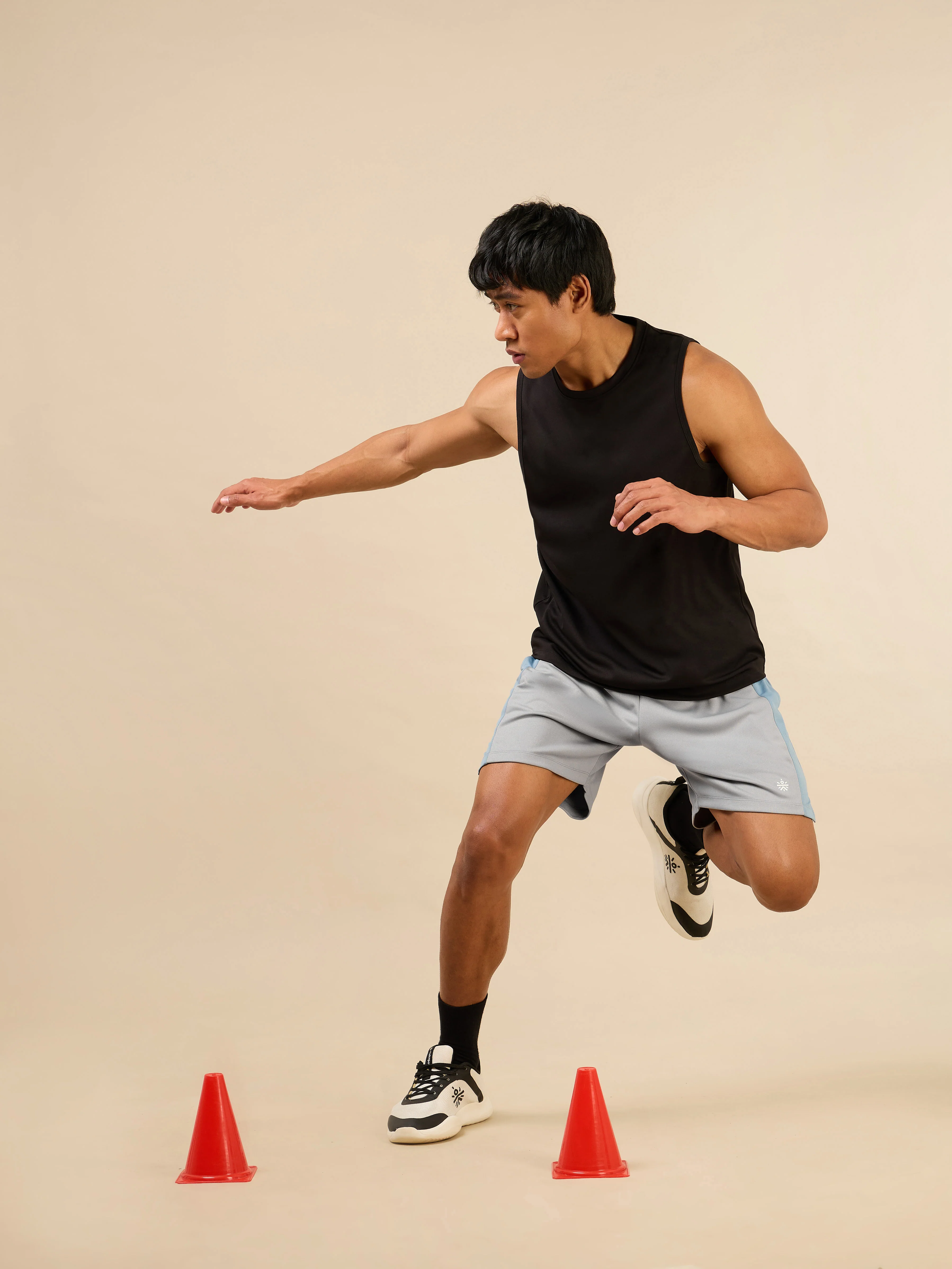 Men's Grey Flex Shorts - Image 3