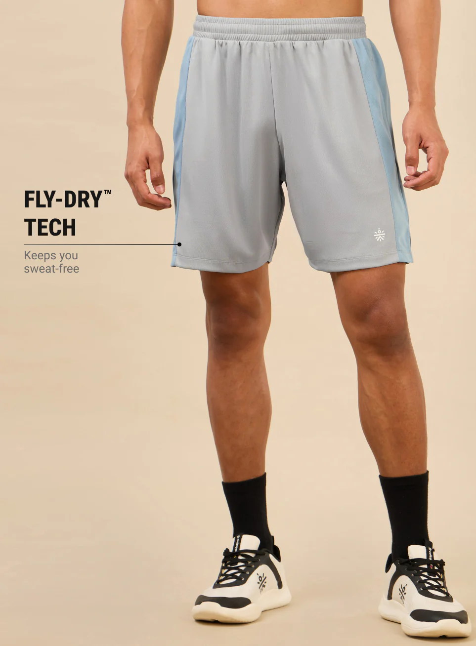 Men's Grey Flex Shorts - Image 4