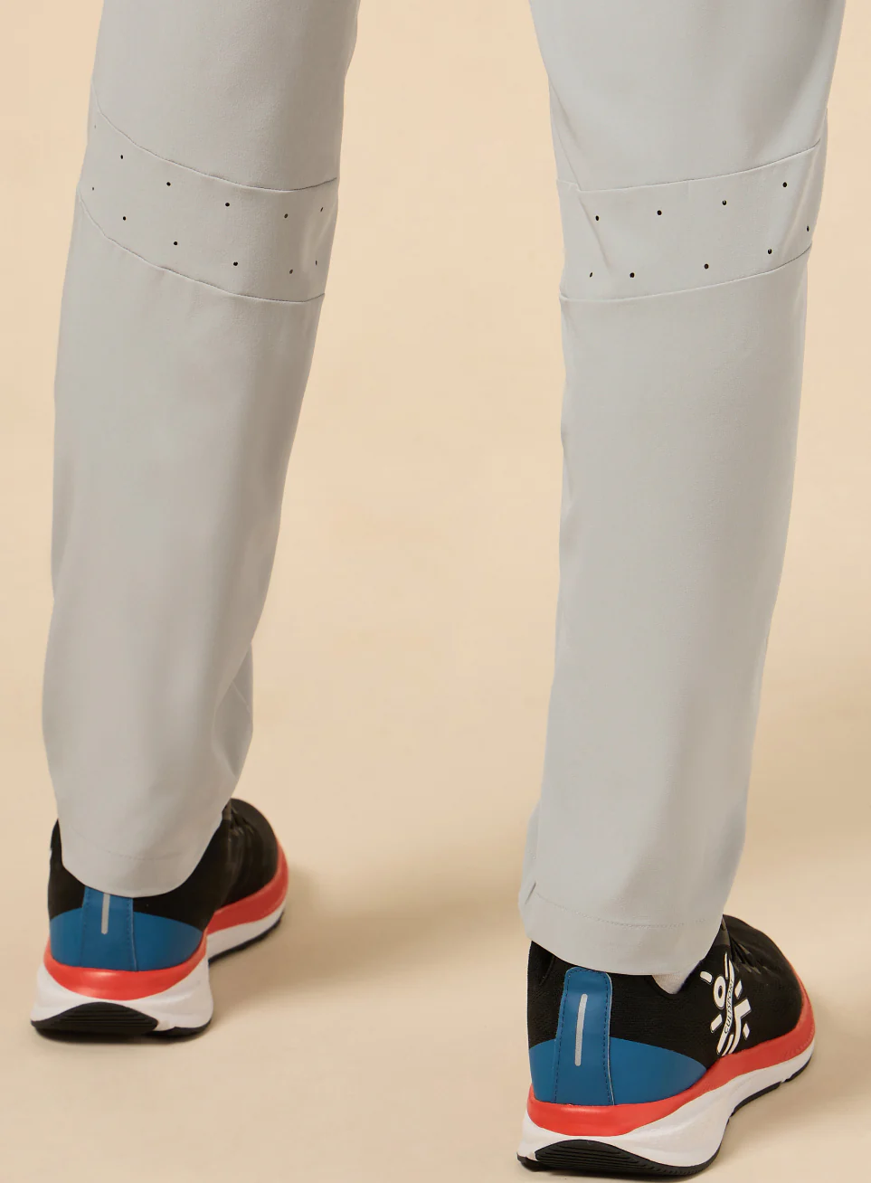Men's Grey High Flex Training Performance Pants - Image 8
