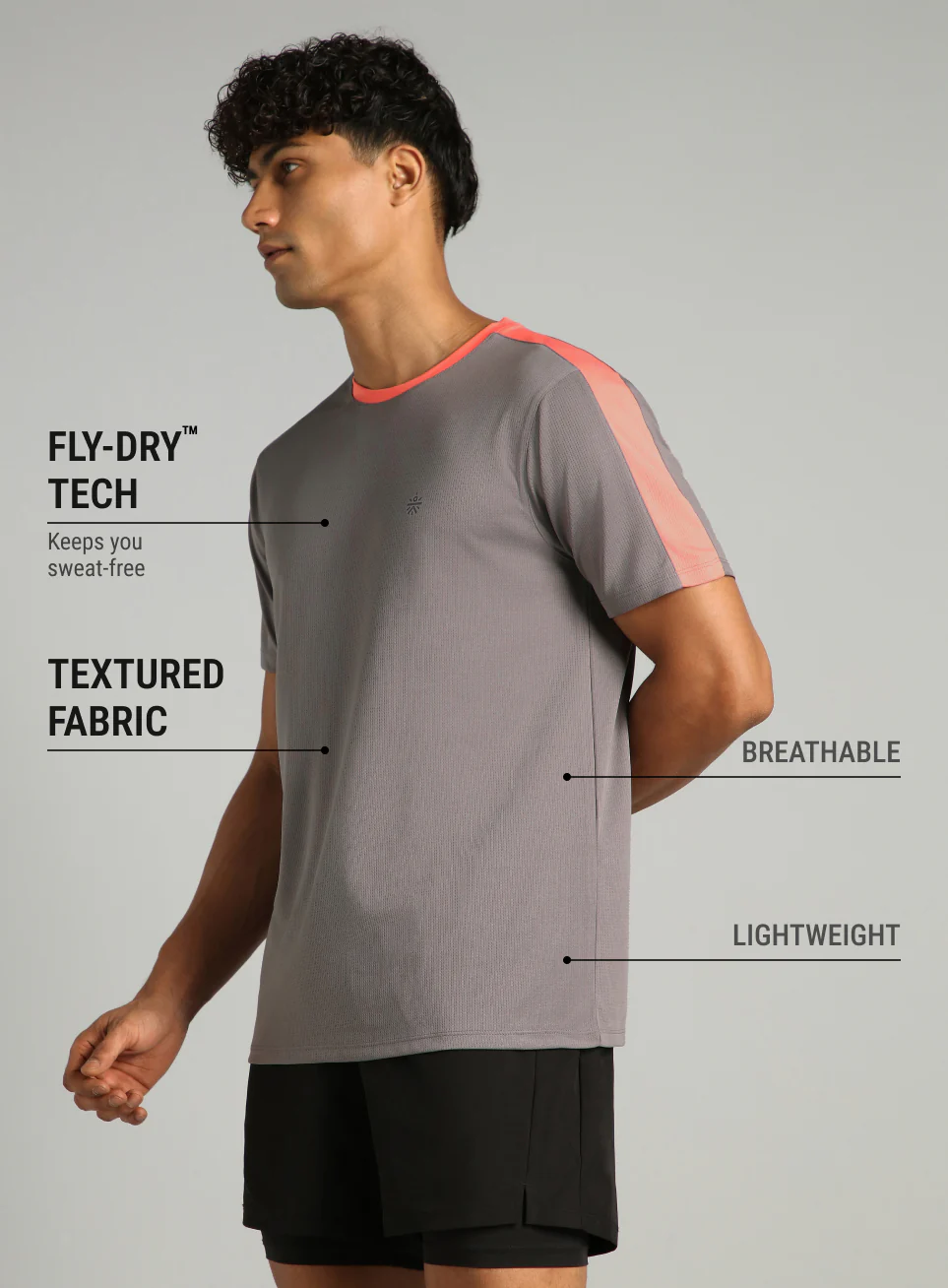 Men's Grey Hyper Training T-shirt - Image 5