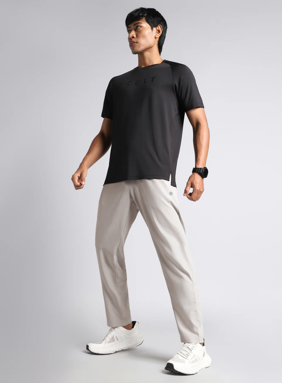 Men's Grey Impact Running Trackpants - Image 2
