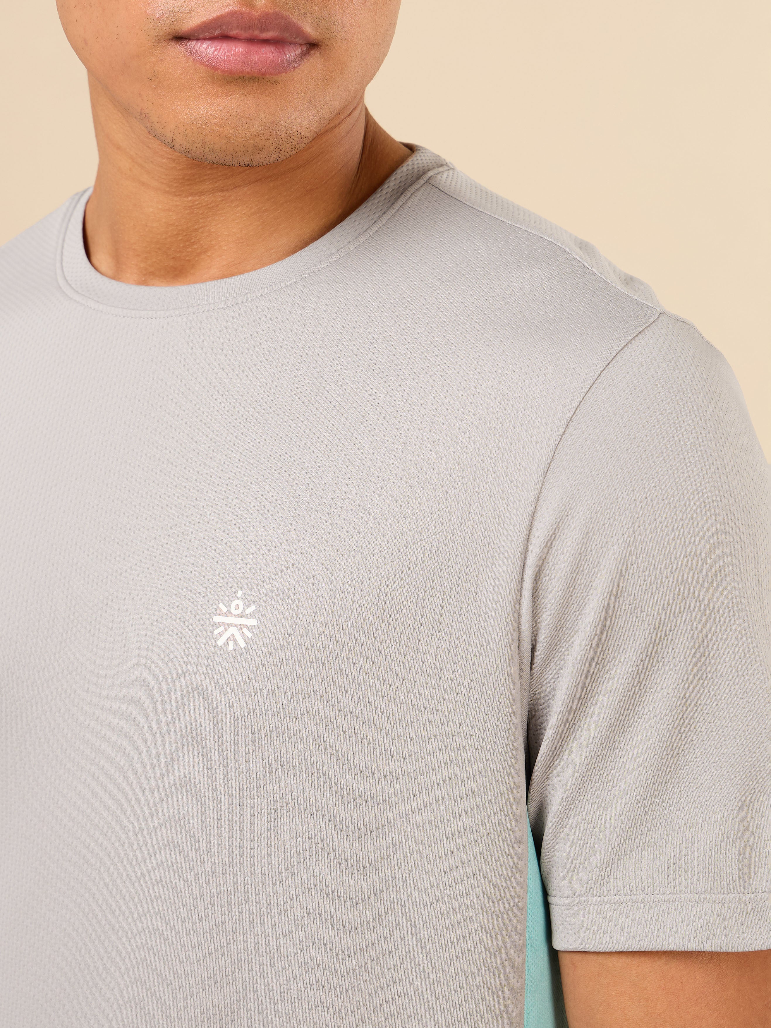Men's Grey Optimal Strength Training T-shirt - Image 7