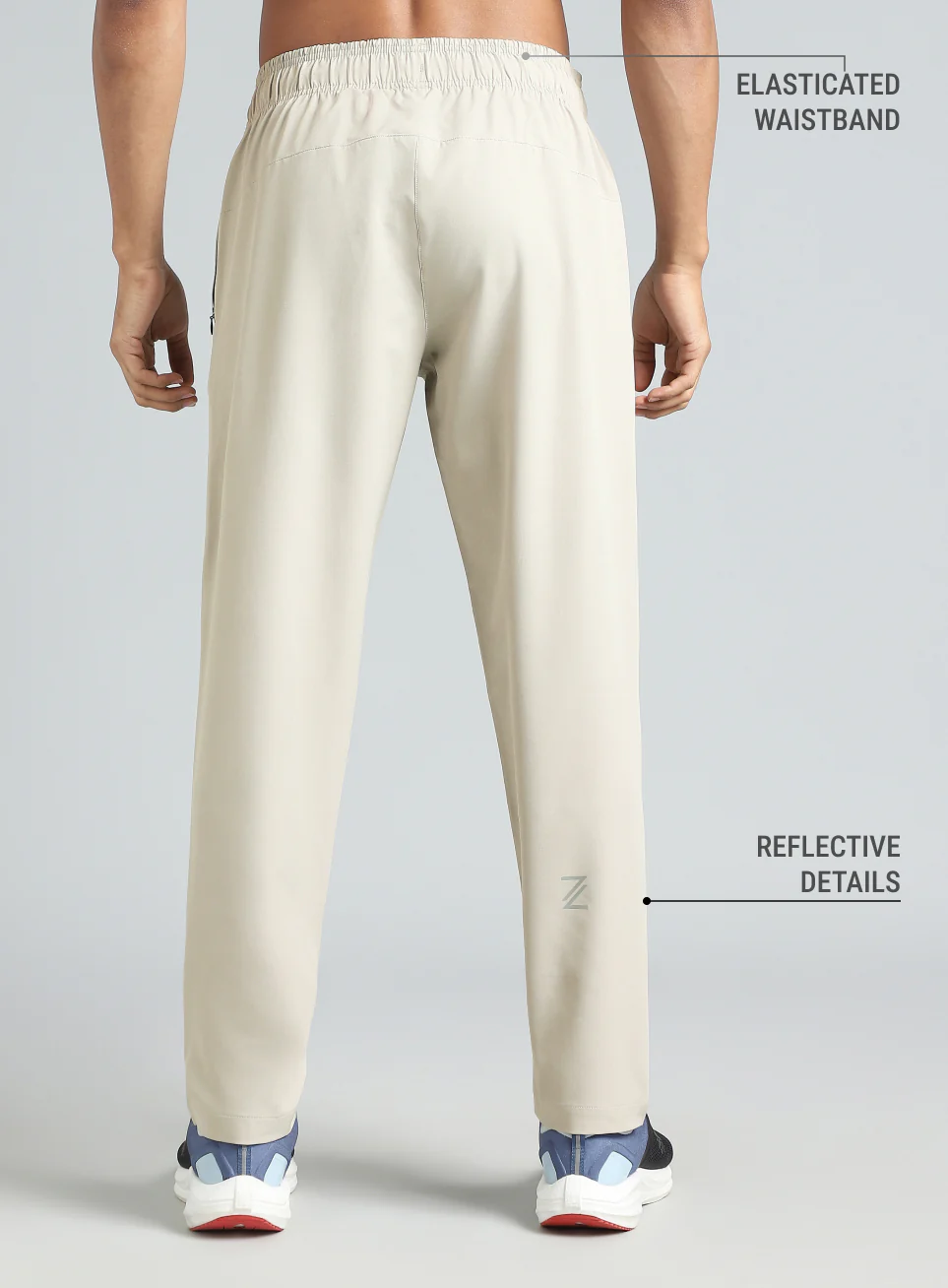 Men's L.Grey Pace Up Running Trackpants - Image 6