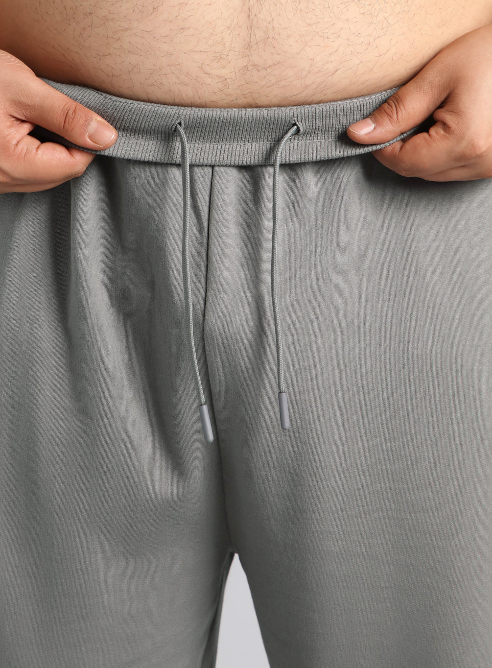Men's Grey Plus Size Training Essential Shorts - Image 9