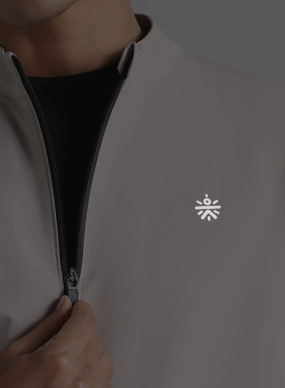 Men's Grey Run Impact Lightweight Jacket - Image 10