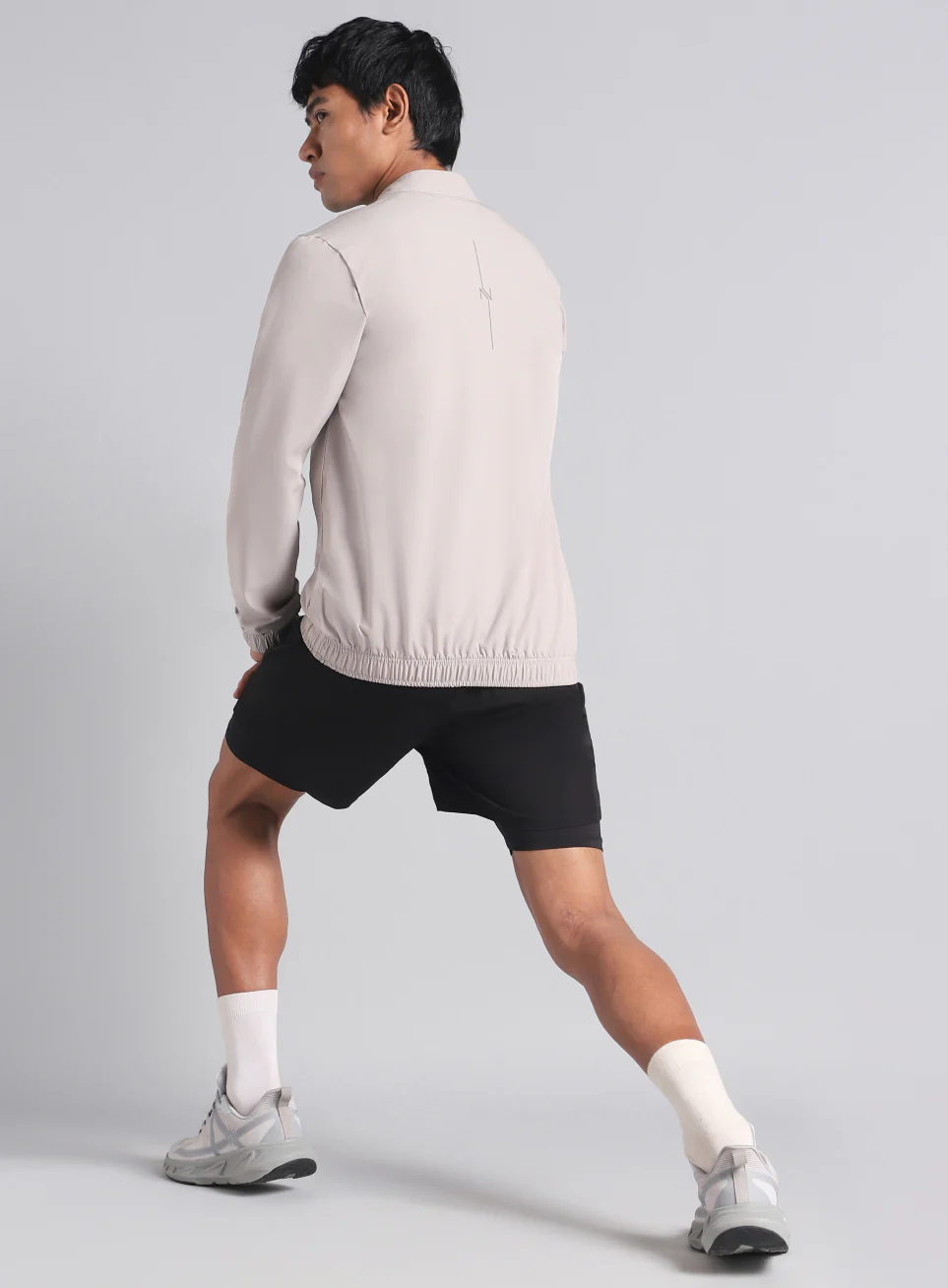 Men's Grey Run Impact Lightweight Jacket - Image 3