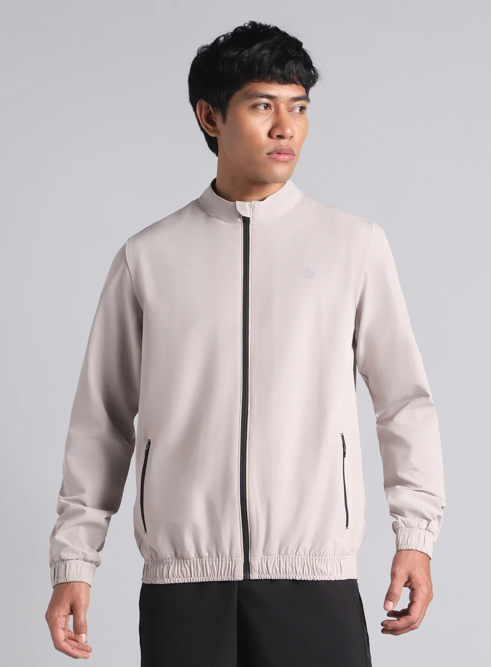 Men's Grey Run Impact Lightweight Jacket - Image 4