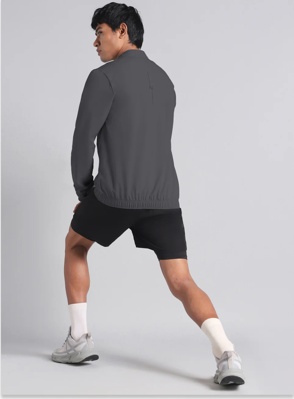 Men's Grey Run Impact Lightweight Jacket - Image 3