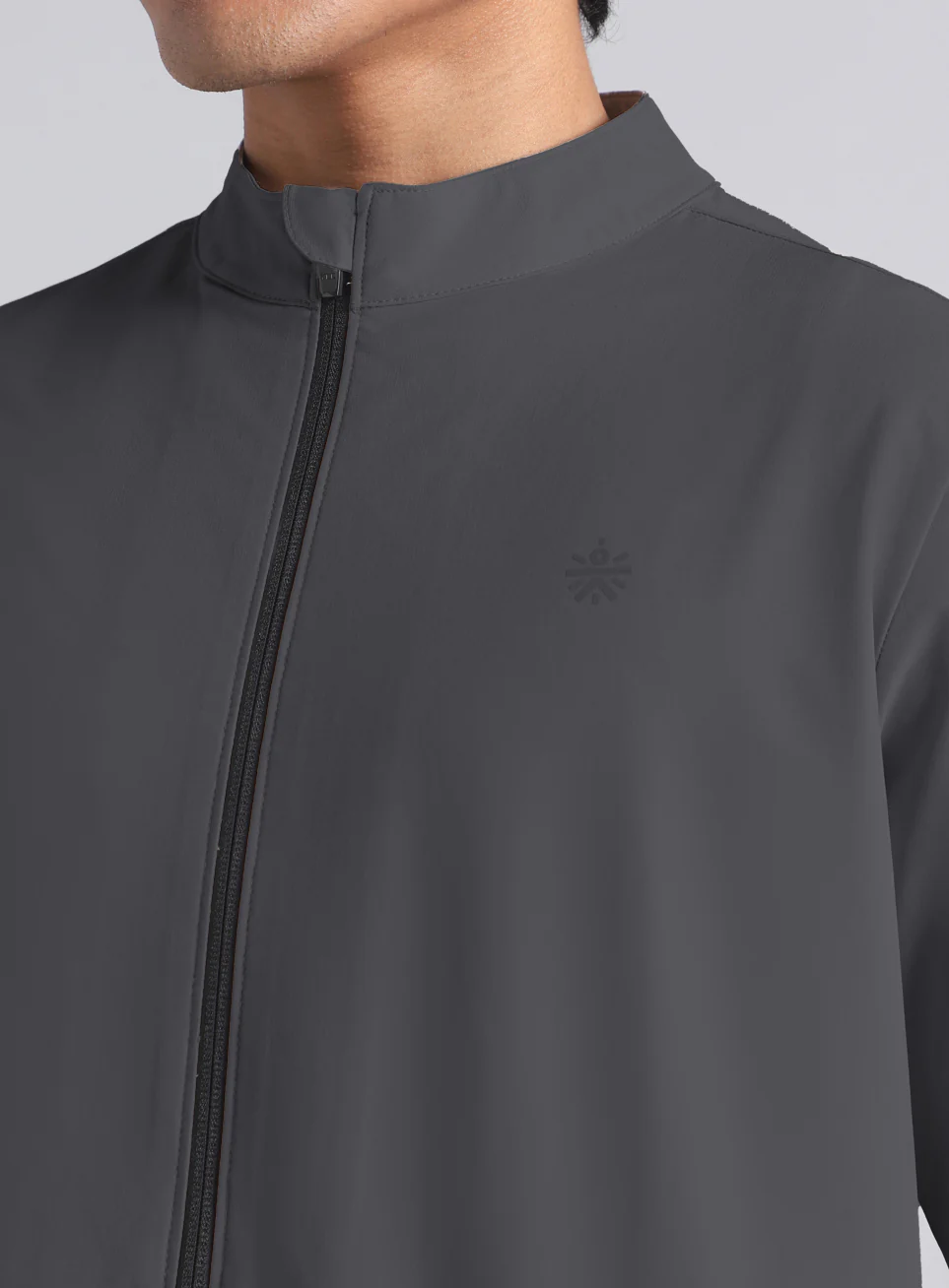 Men's Grey Run Impact Lightweight Jacket - Image 7