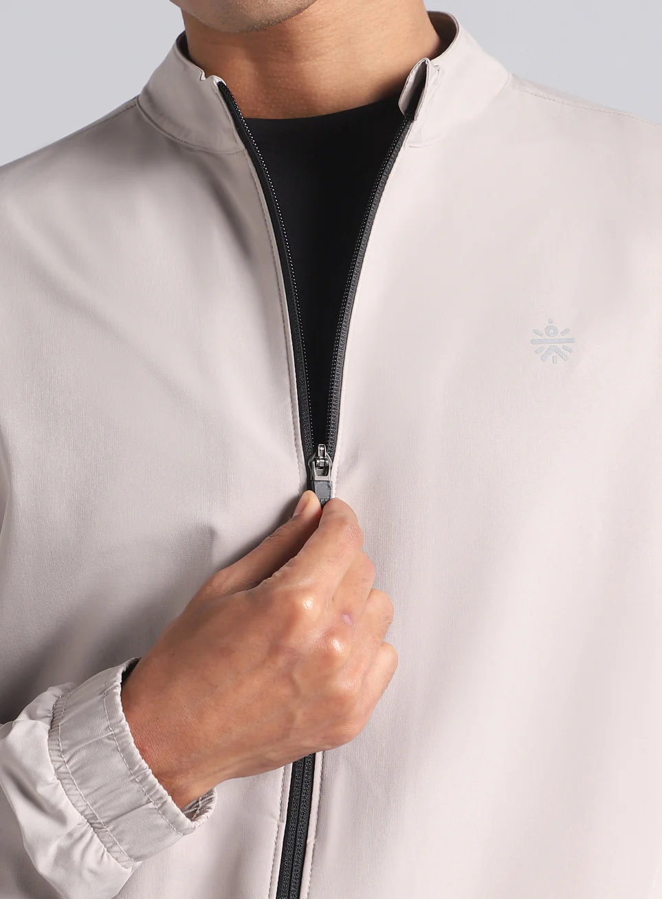 Men's Grey Run Impact Lightweight Jacket - Image 8