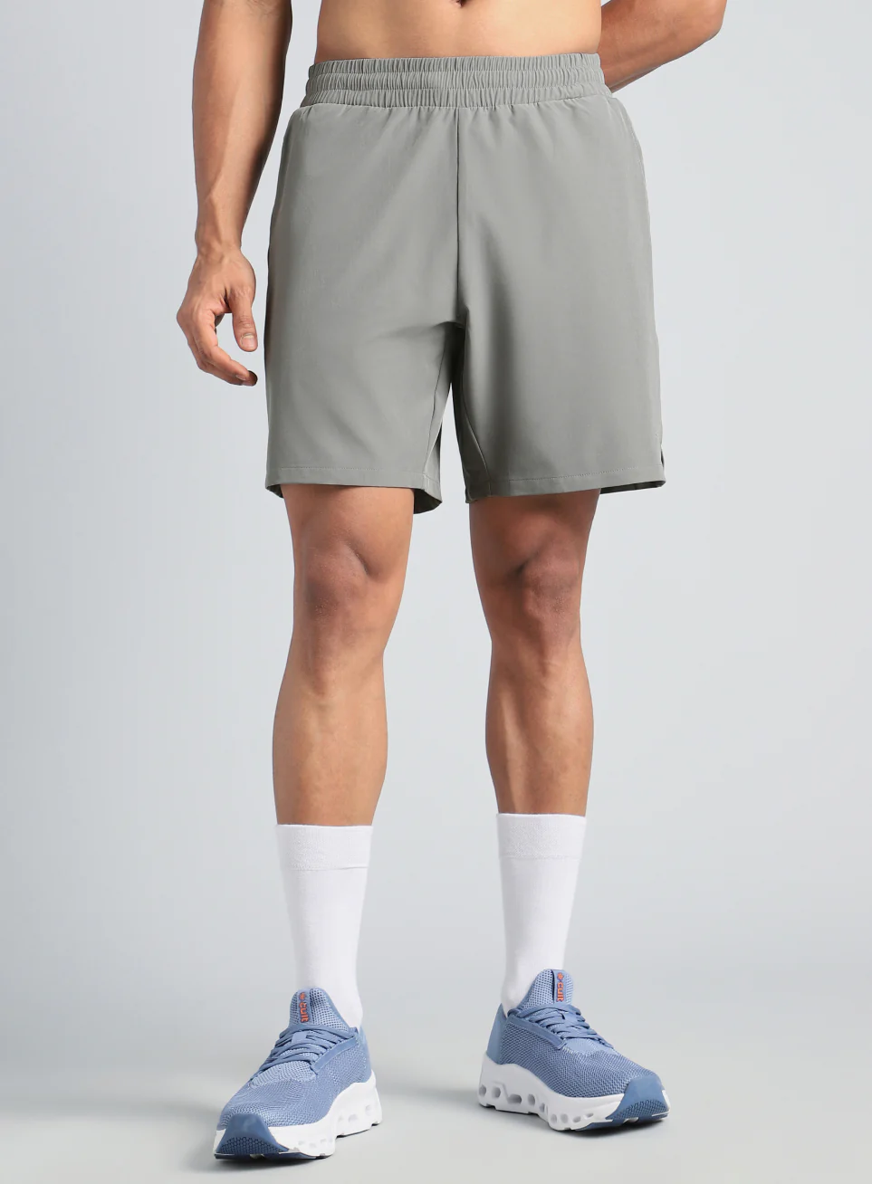 Men's Grey Run Max Shorts - Image 4