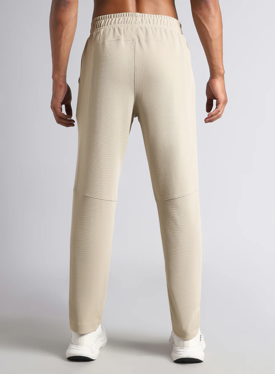Men's Beige Runner Essential Trackpants - Image 6