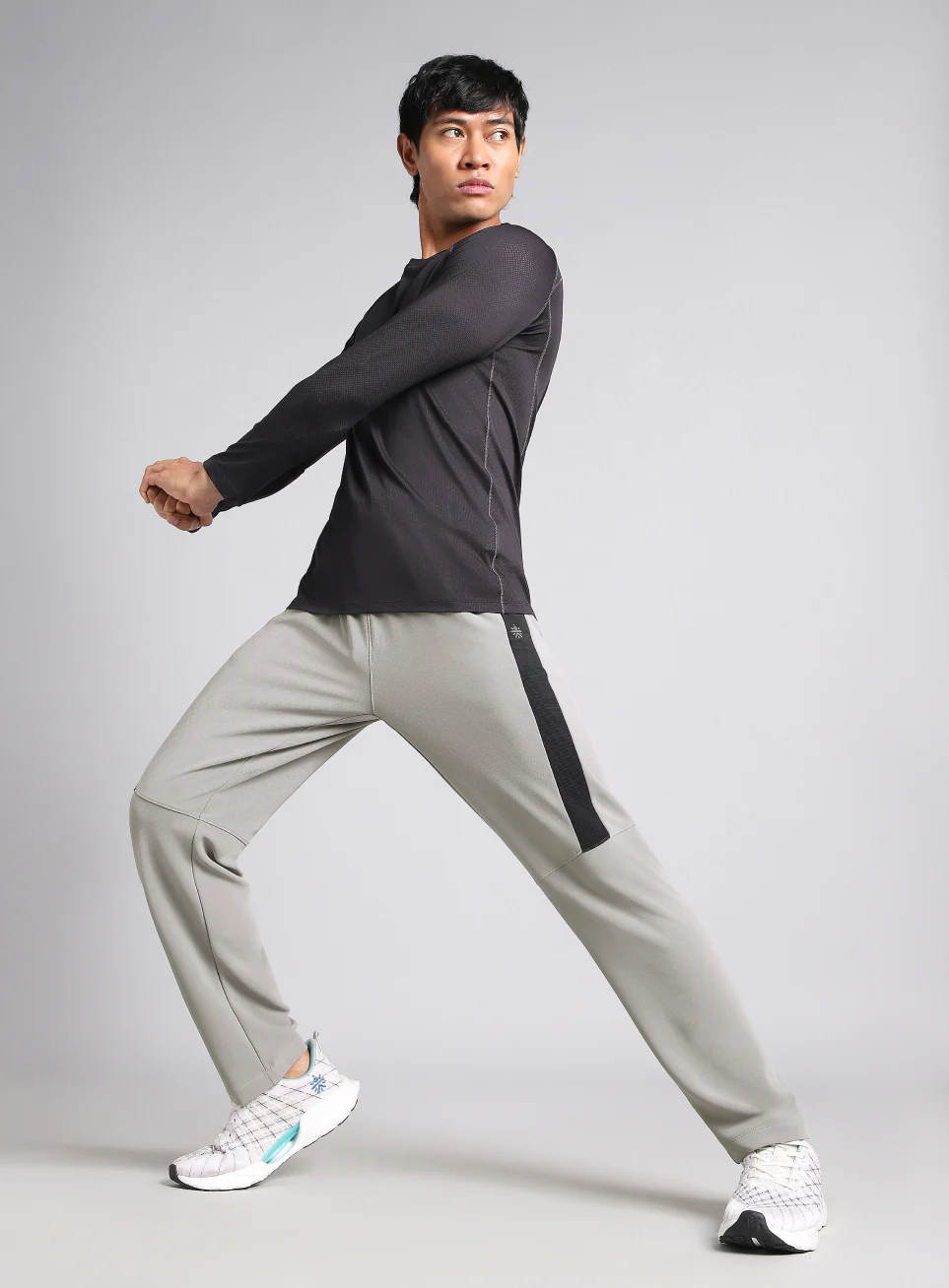 Men's Grey Runner Essential Trackpants - Image 3