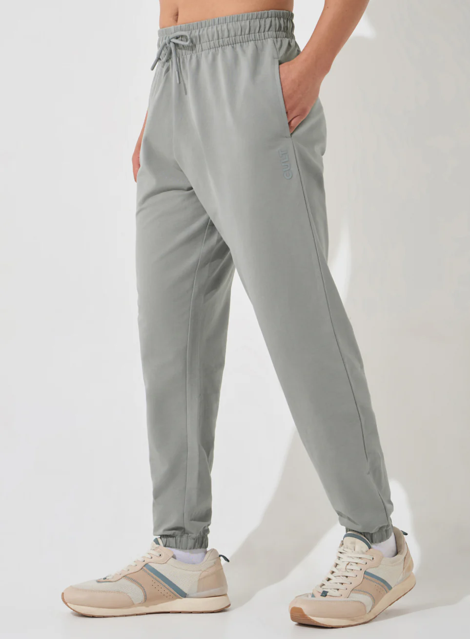 Men's Grey Soft Form Classic Joggers - Image 5
