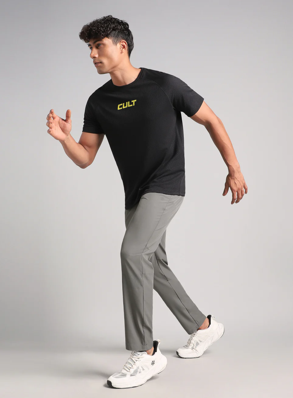 Men's Grey Speed Run Trackpants - Image 3