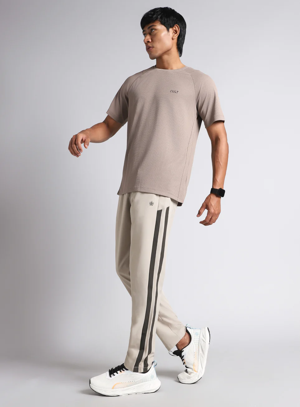 Men's Grey Sporty Training Trackpants - Image 2