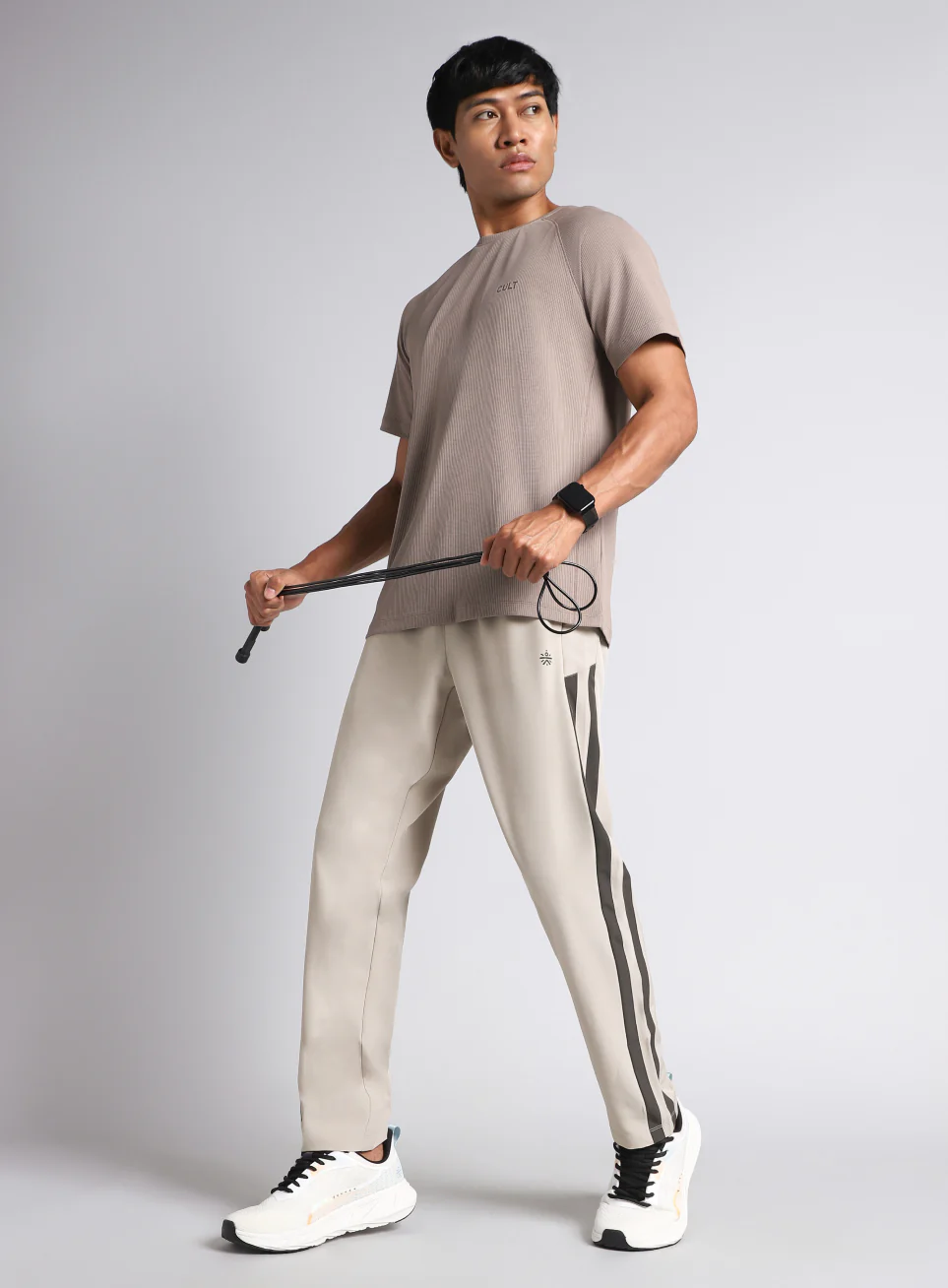 Men's Grey Sporty Training Trackpants - Image 3