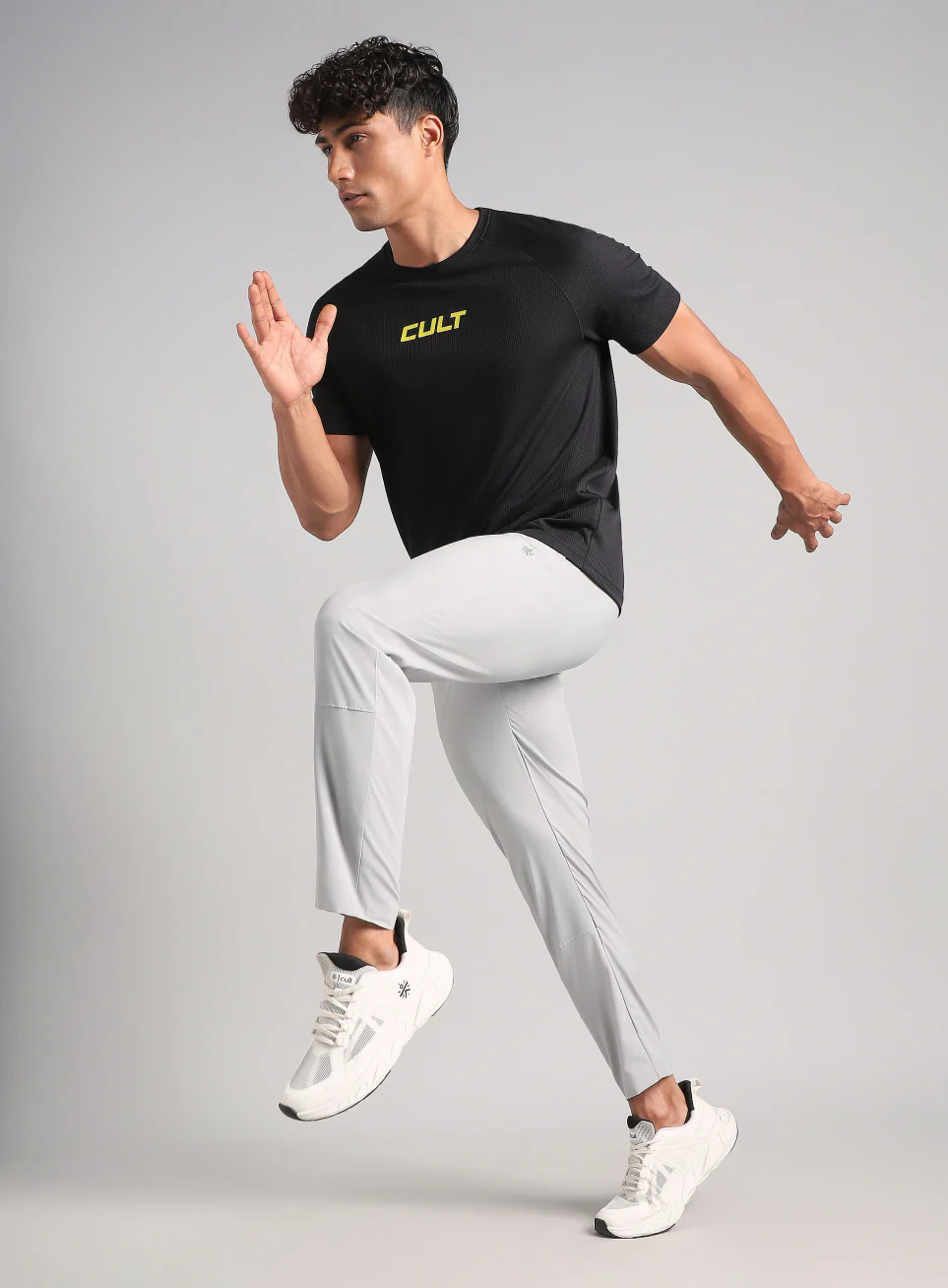 Men's Grey Swift Run Trackpants - Image 3