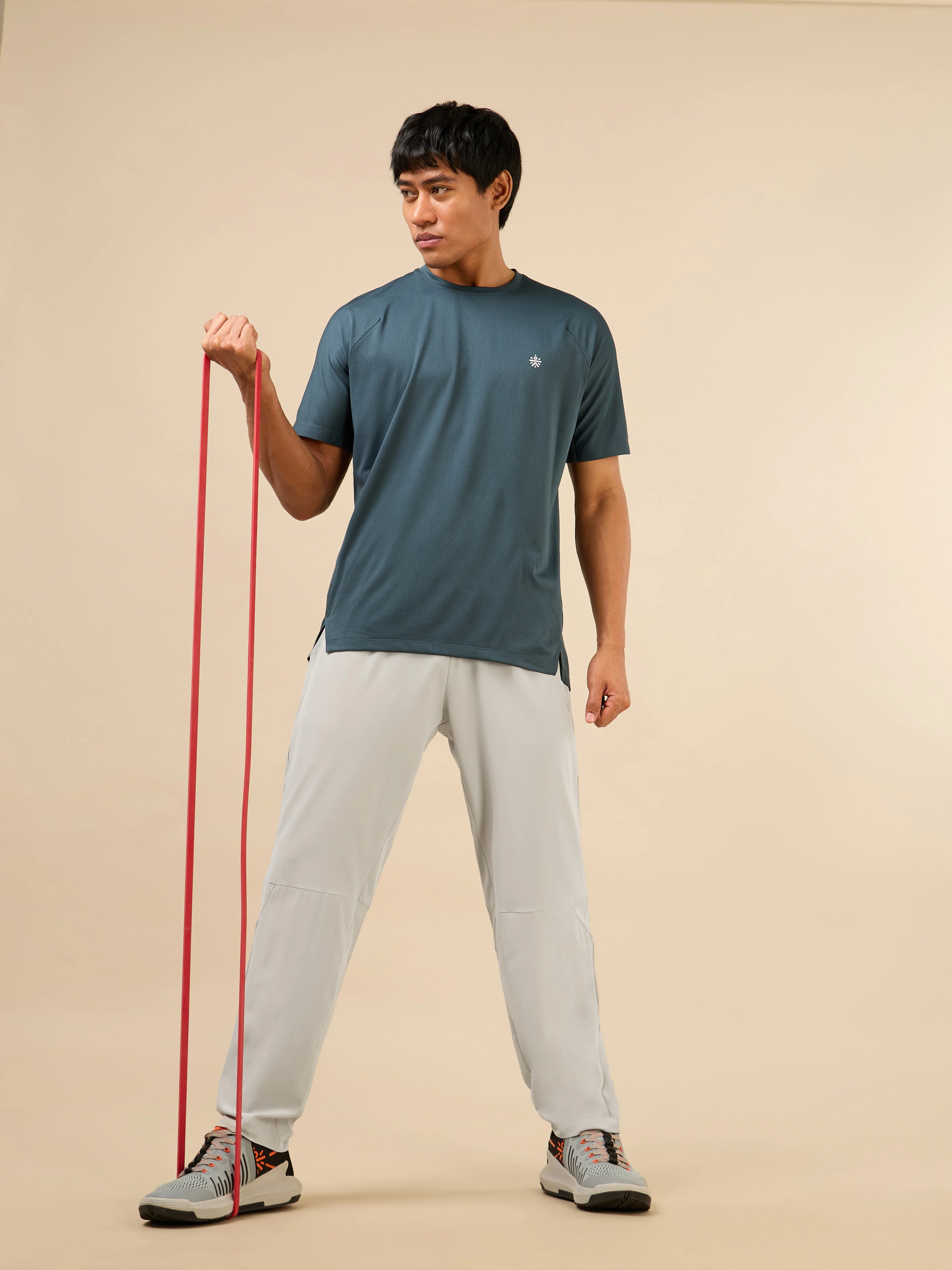 Men's Grey Train Out Premium Trackpants - Image 3