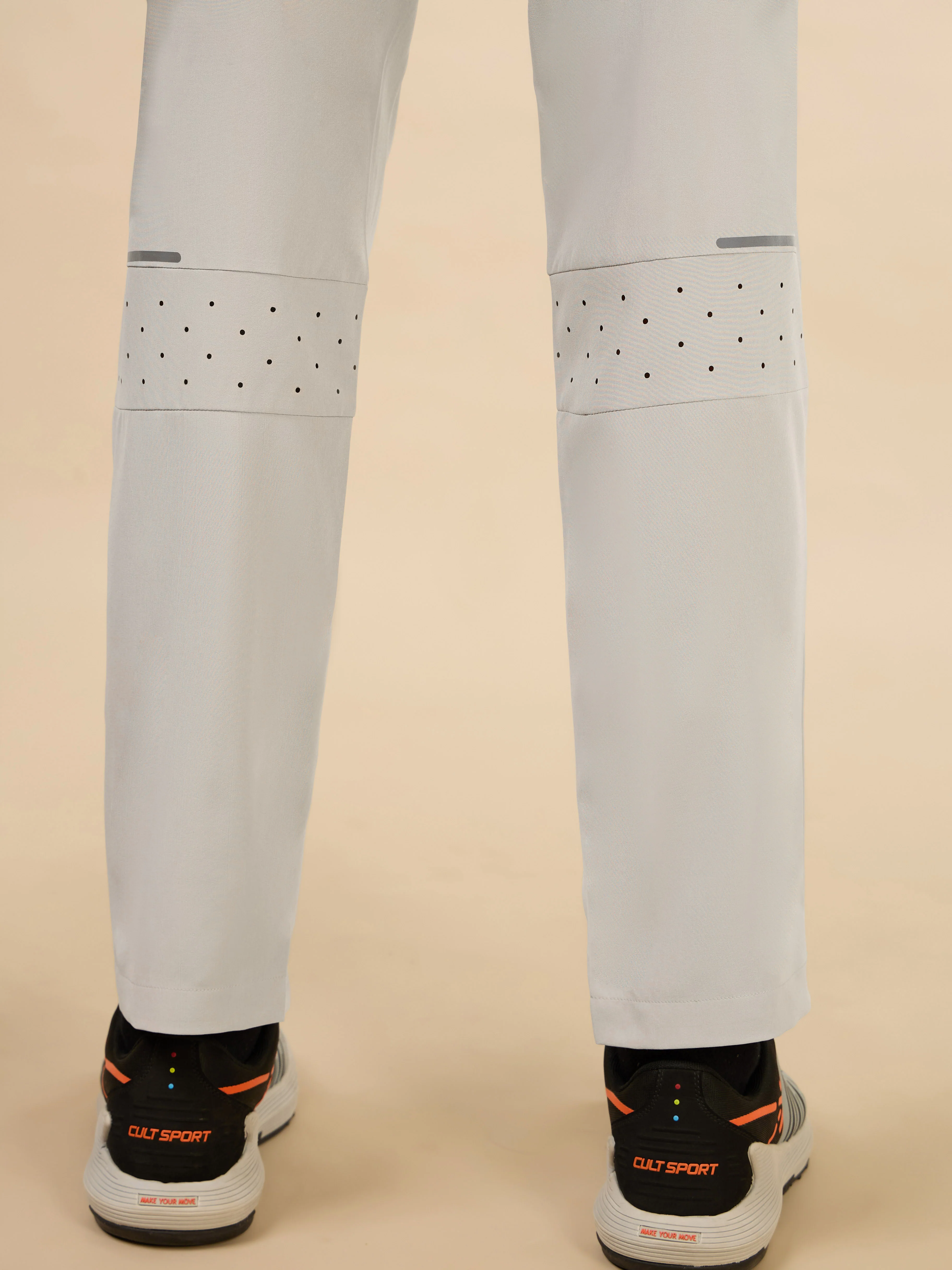 Men's Grey Train Out Premium Trackpants - Image 9