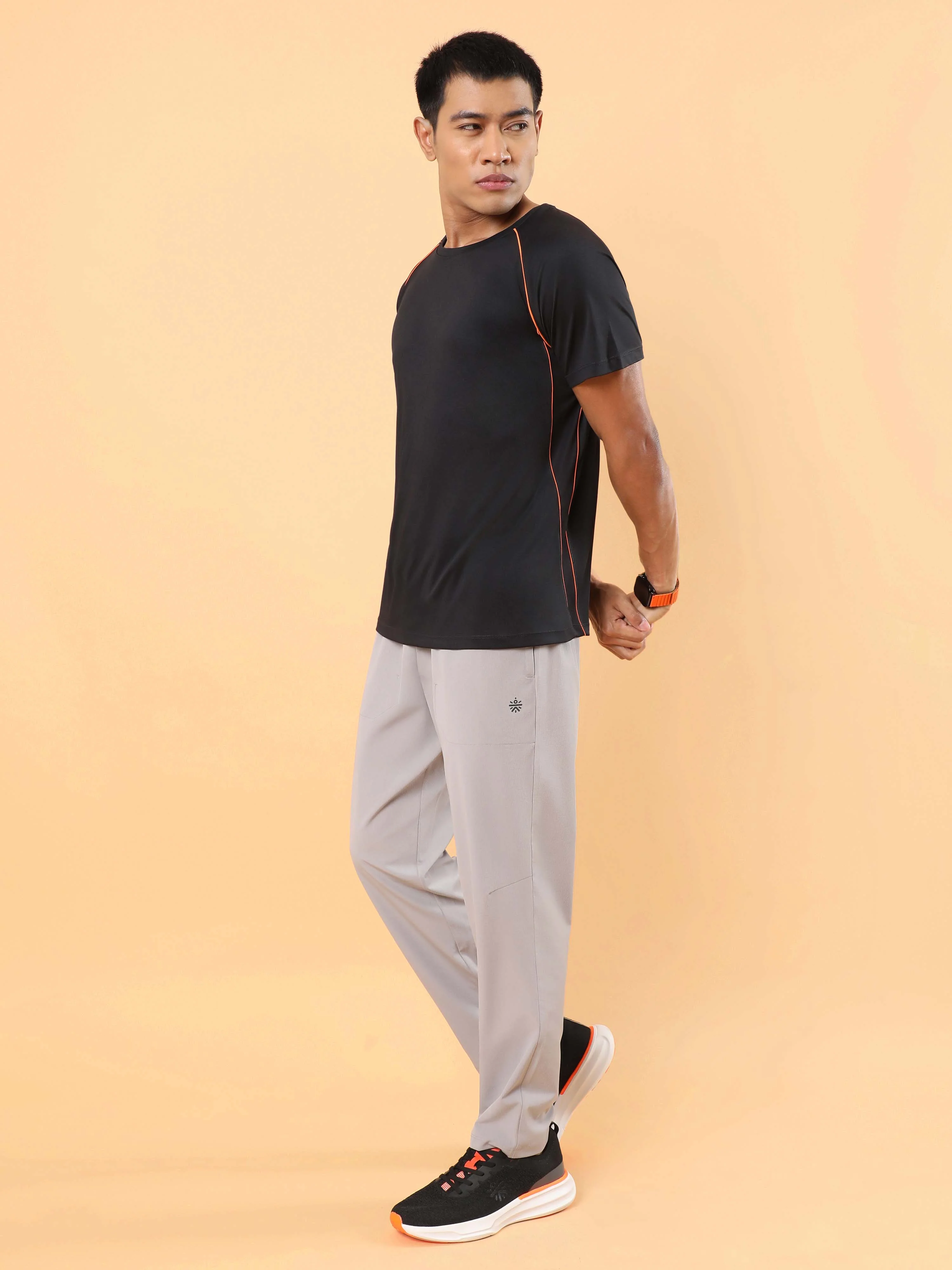 Men's Grey Training Sculpted Trackpants - Image 2