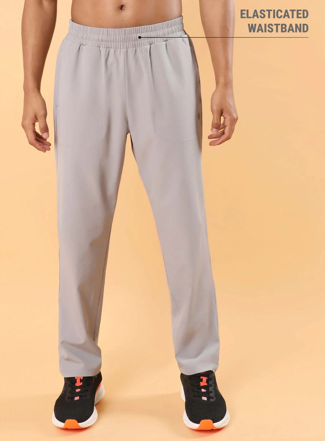 Men's Grey Training Sculpted Trackpants - Image 4