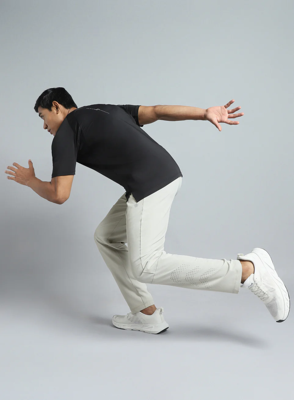 Men's Grey Ultimate Running Trackpants - Image 3
