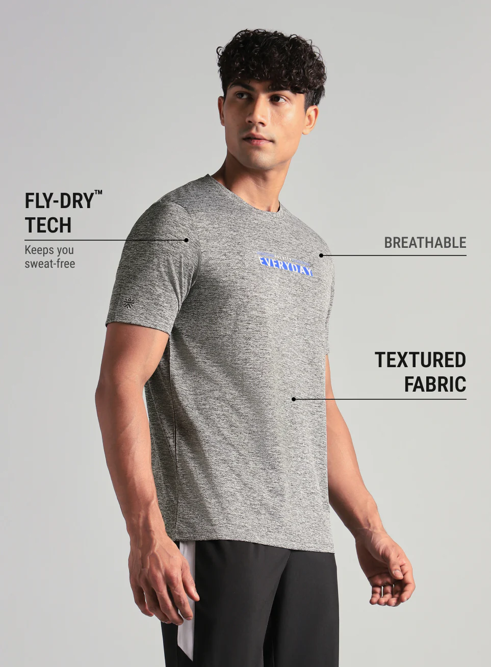 Men's Grey Ultimate Training T-shirt - Image 5