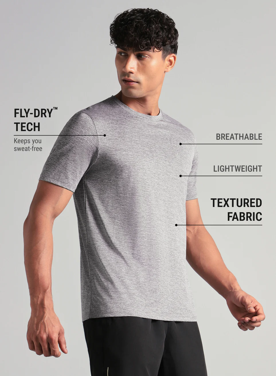 Men's Grey Ultimate Training T-shirt - Image 5