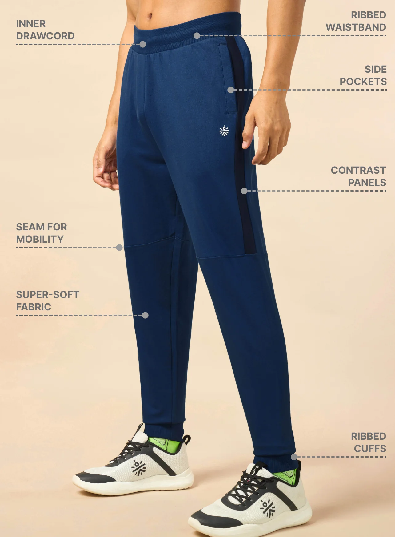 Men's Gym Rat Blue Joggers - Image 5