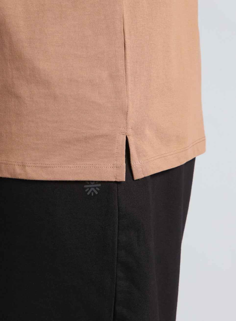 Men's Khaki Cotton Plus Size Everyday Regular Fit T-shirt - Image 9