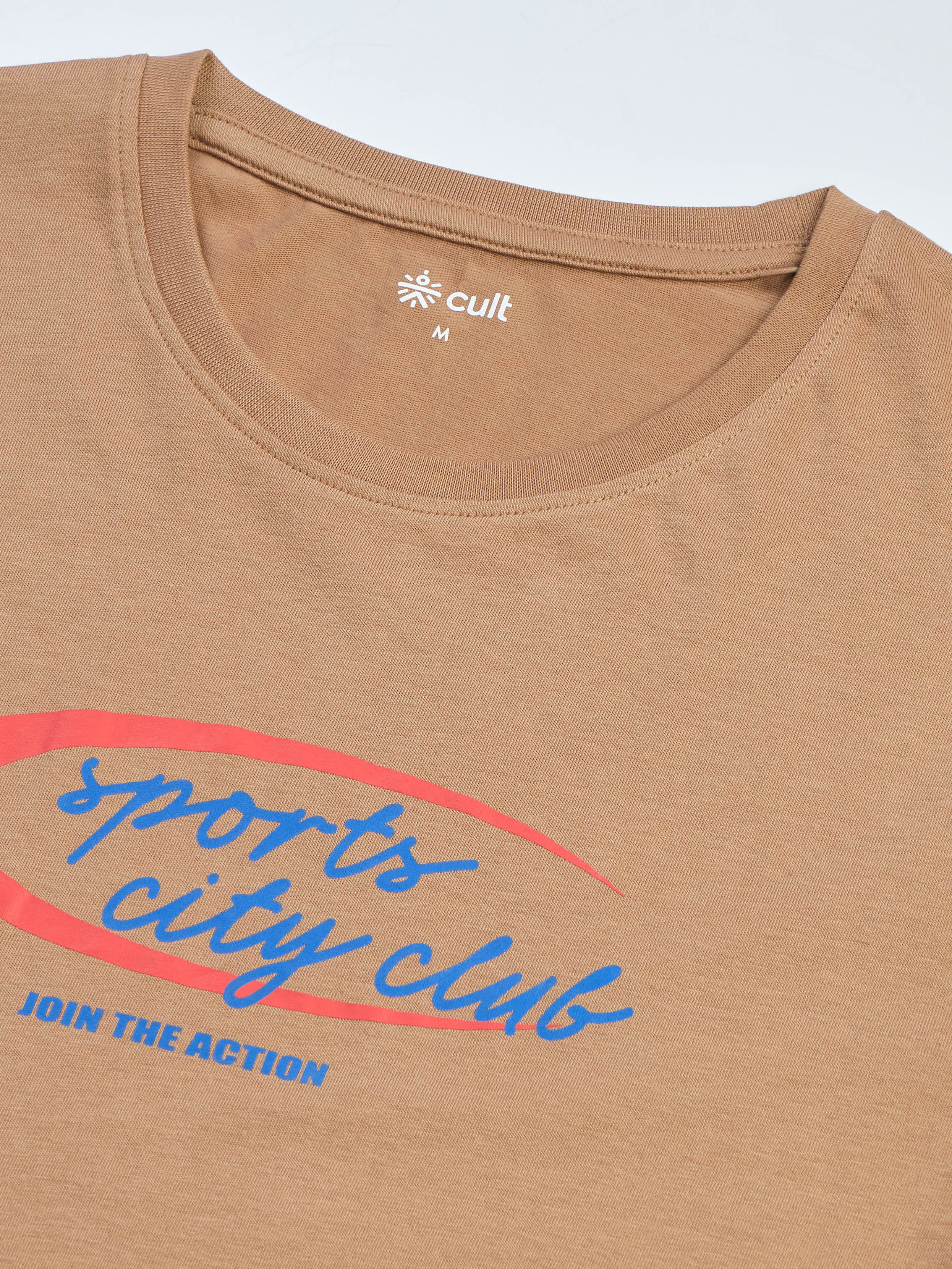 Men's Khaki Sports City Club Graphic T-shirt - Image 9