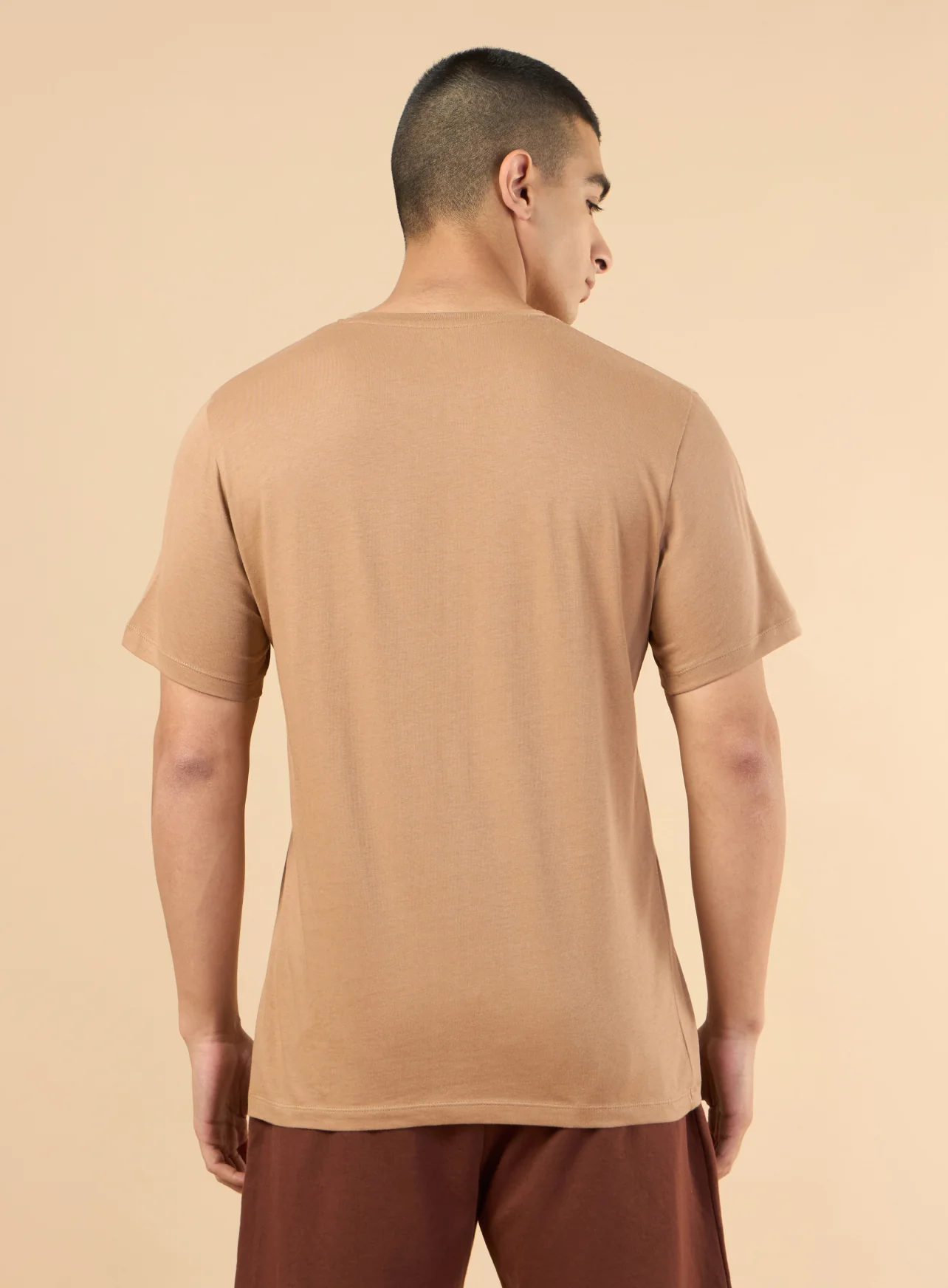 Men's Khaki Sports League Graphic T-shirt - Image 6