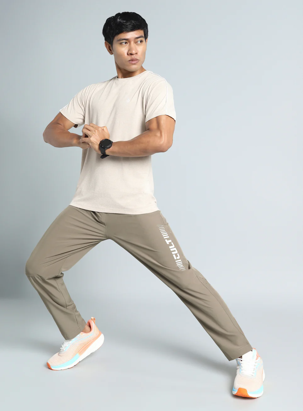 Men's Khaki Train All Format Training Trackpant - Image 2