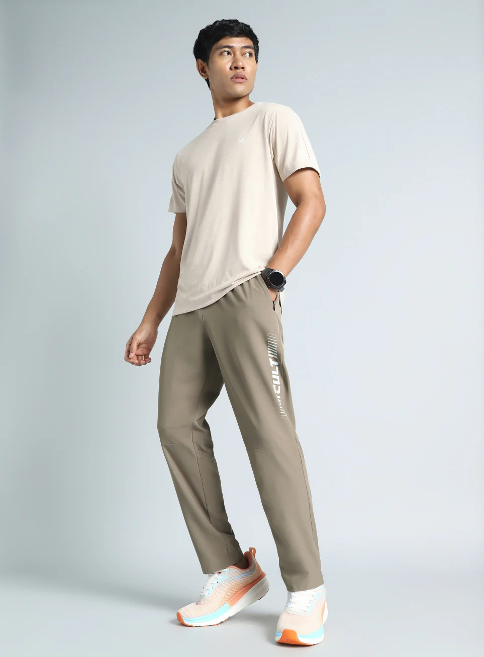 Men's Khaki Train All Format Training Trackpant - Image 3