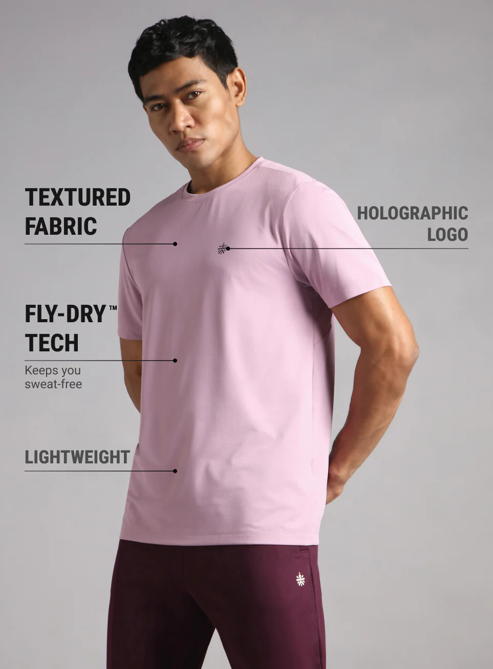 Men's Lavender Cult Energy Training T-shirt - Image 5