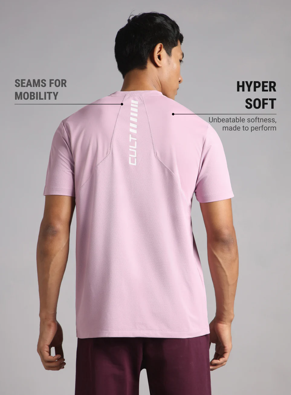 Men's Lavender Cult Energy Training T-shirt - Image 6