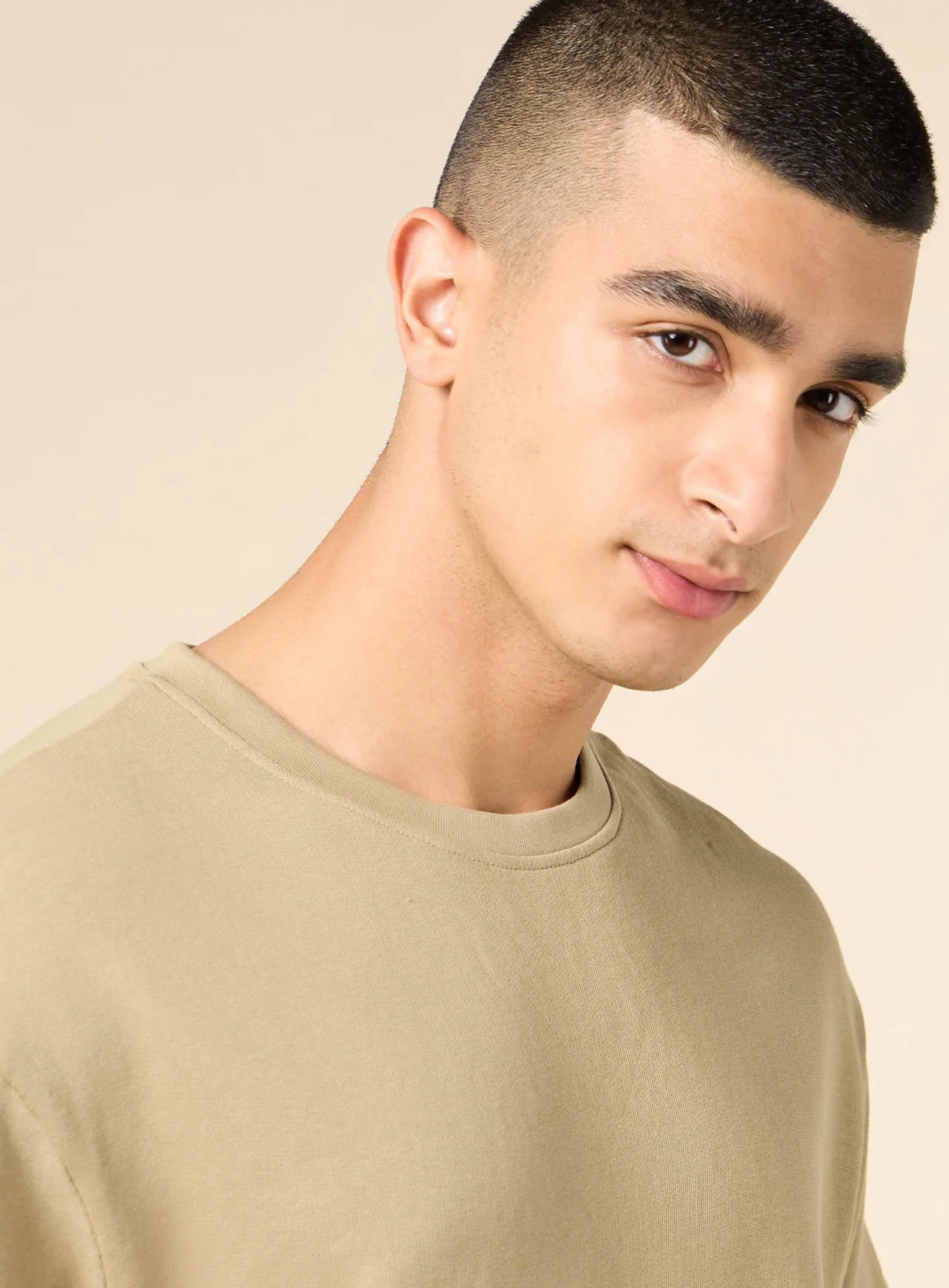 Men's Lifestyle Cotton Khaki Co-ord Set - Image 7